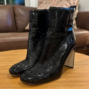 rag & bone Ellis boot in black patent leather 7.5 size 38